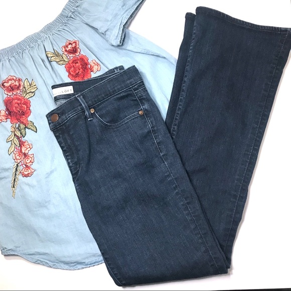 LOFT Denim - Ann Taylor LOFT Flare Mid Wash Jeans
